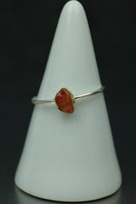 Carnelian Silver Ring - Size O 1/2
