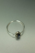 Labradorite Silver Ring - Size O 1/2