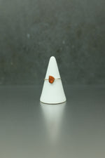 Carnelian Silver Ring - Size P