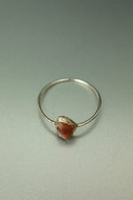 Carnelian Silver Ring - Size P