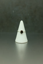 Watermelon Tourmaline Silver Ring - Size O