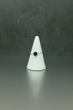 Amethyst Silver Ring - Size O