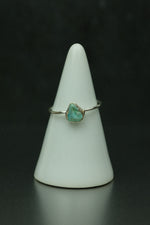 Turquoise Silver Ring - Size N