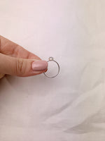 Silver Oval Moonstone Ring