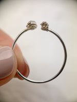 Silver Open Herkimer Diamond Ring