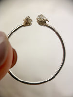 Silver Open Herkimer Diamond Ring
