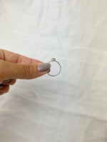 Silver Pear Labradorite Ring