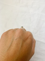 Silver Pear Labradorite Ring