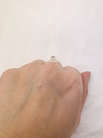 Silver Small Triangle Labradorite Ring