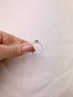 Silver Round Kyanite Ring