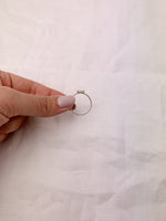 Silver Triple Herkimer Diamond Ring