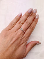 Silver Triple Herkimer Diamond Ring