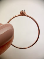 Vertical Herkimer Diamond Ring