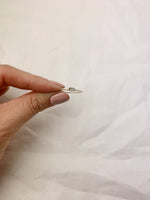 Silver Horizontal Herkimer Diamond Ring