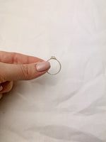 Silver Horizontal Herkimer Diamond Ring