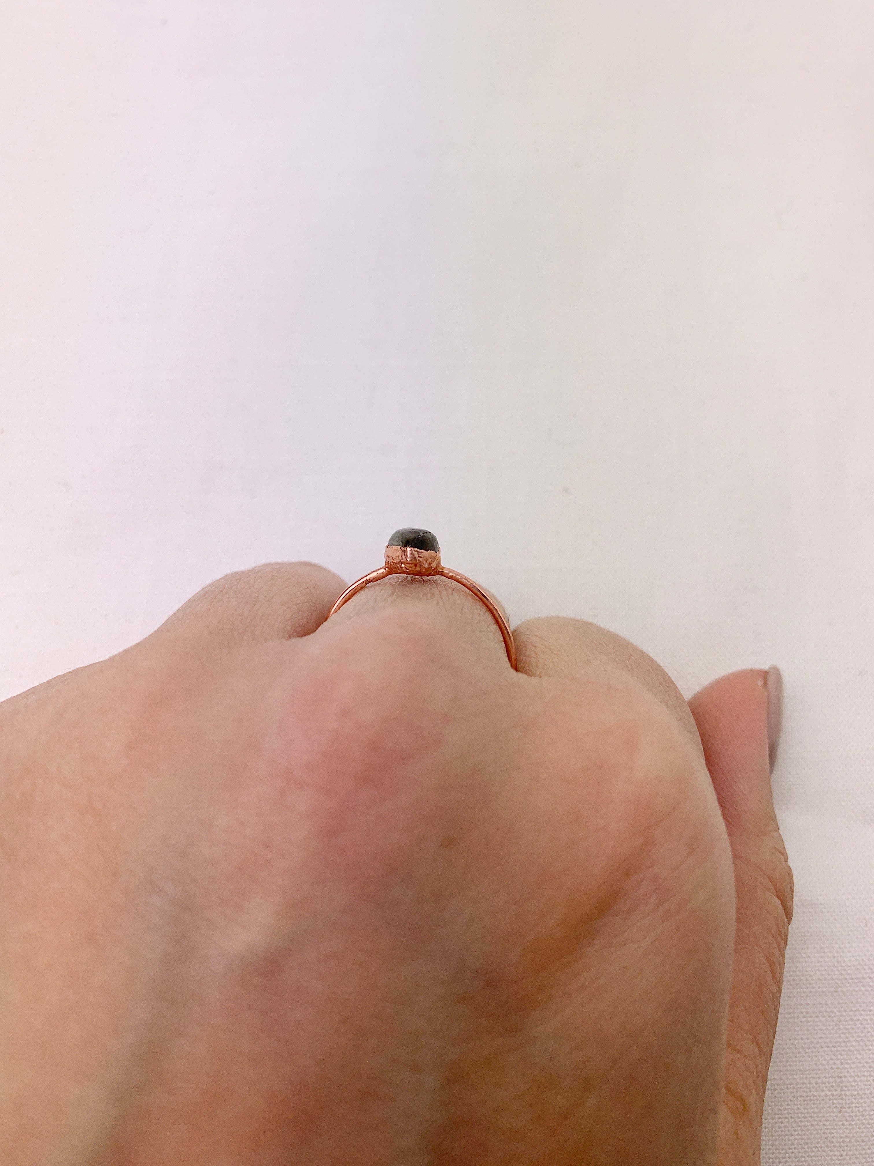 Pear Labradorite Ring