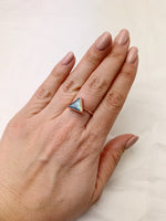 Triangle Labradorite Ring