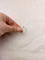 Silver Vertical Herkimer Diamond Ring