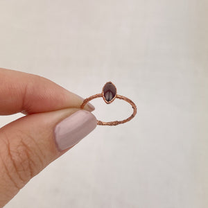 Garnet ring - size L