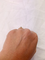 Silver Pear Garnet Ring
