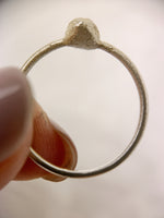 Silver Pear Garnet Ring