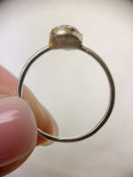 Silver Oval Lapis Ring