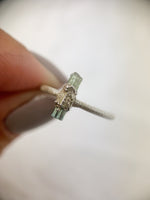 Silver Green Tourmaline Ring