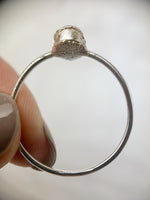 Silver Pear Moonstone Ring
