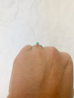 Silver Pear Turquoise Ring