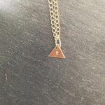 Triangle Brass Necklace